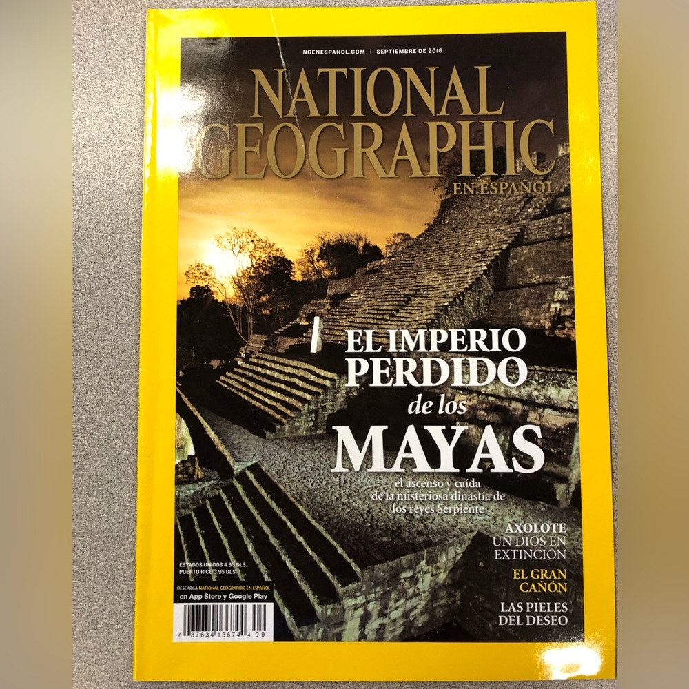 national geographic en Espanol Septiembre de 2010 El imperio Perdido de Los maya
